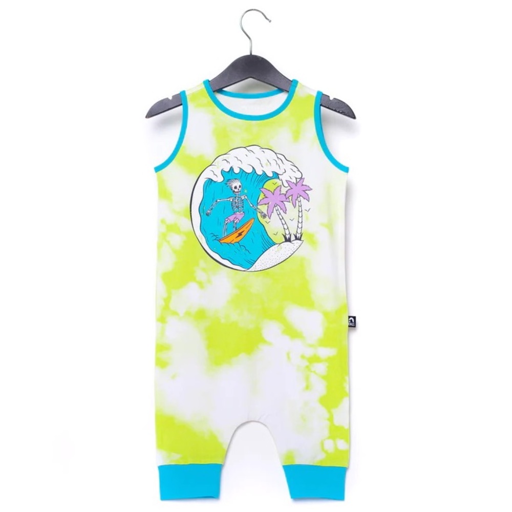 Rags Romper Surfin Skelly